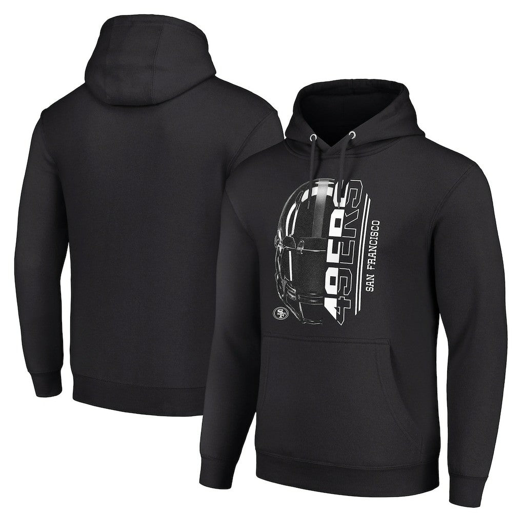 San Francisco 49ers Starter Unisex Half Helmet Logo Pullover Hoodie - Black outlet