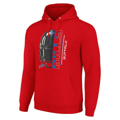 Buffalo Bills Starter Unisex Half Helmet Logo Pullover Hoodie - Red for sale