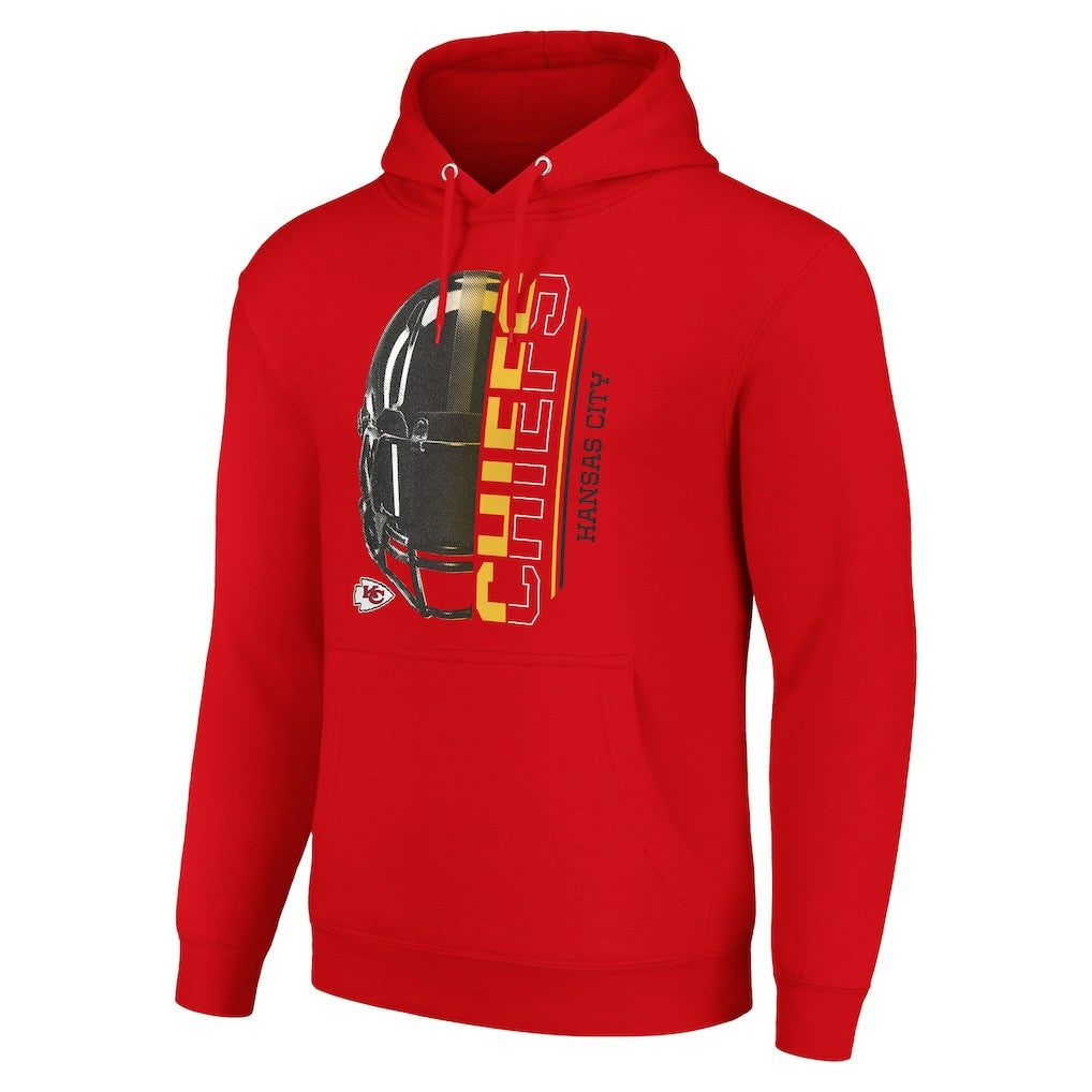 Kansas City Chiefs Starter Unisex Half Helmet Logo Pullover Hoodie - Red discount