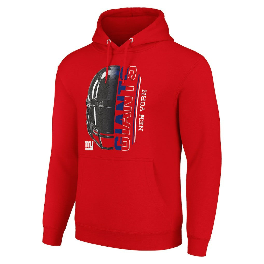 New York Giants Starter Unisex Half Helmet Logo Pullover Hoodie - Red on sale