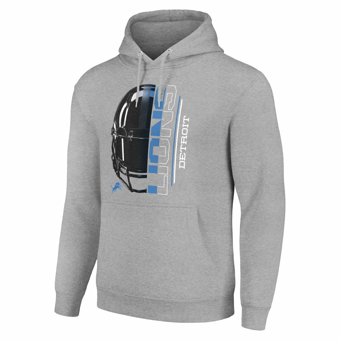 Detroit Lions Starter Unisex Half Helmet Logo Pullover Hoodie - Heather Gray outlet