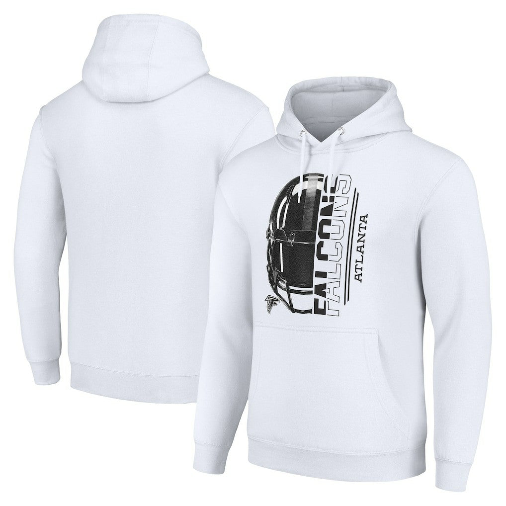 Atlanta Falcons Starter Unisex Half Helmet Logo Pullover Hoodie - White for sale
