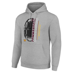 Washington Commanders Starter Unisex Half Helmet Logo Pullover Hoodie - Heather Gray cheap
