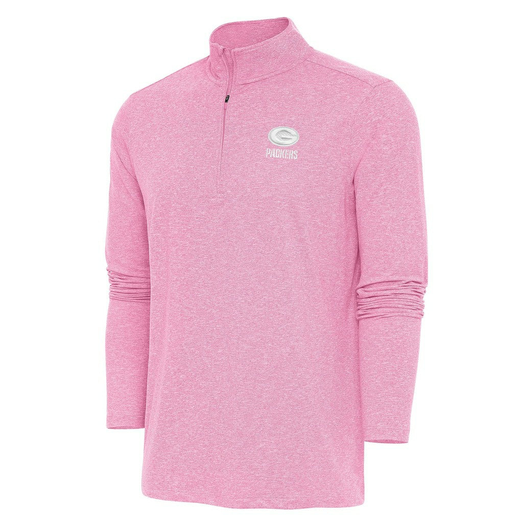 Green Bay Packers Antigua Hunk Quarter-Zip Pullover Top - Pink cheap