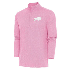 Buffalo Bills Antigua Hunk Quarter-Zip Pullover Top - Pink on sale