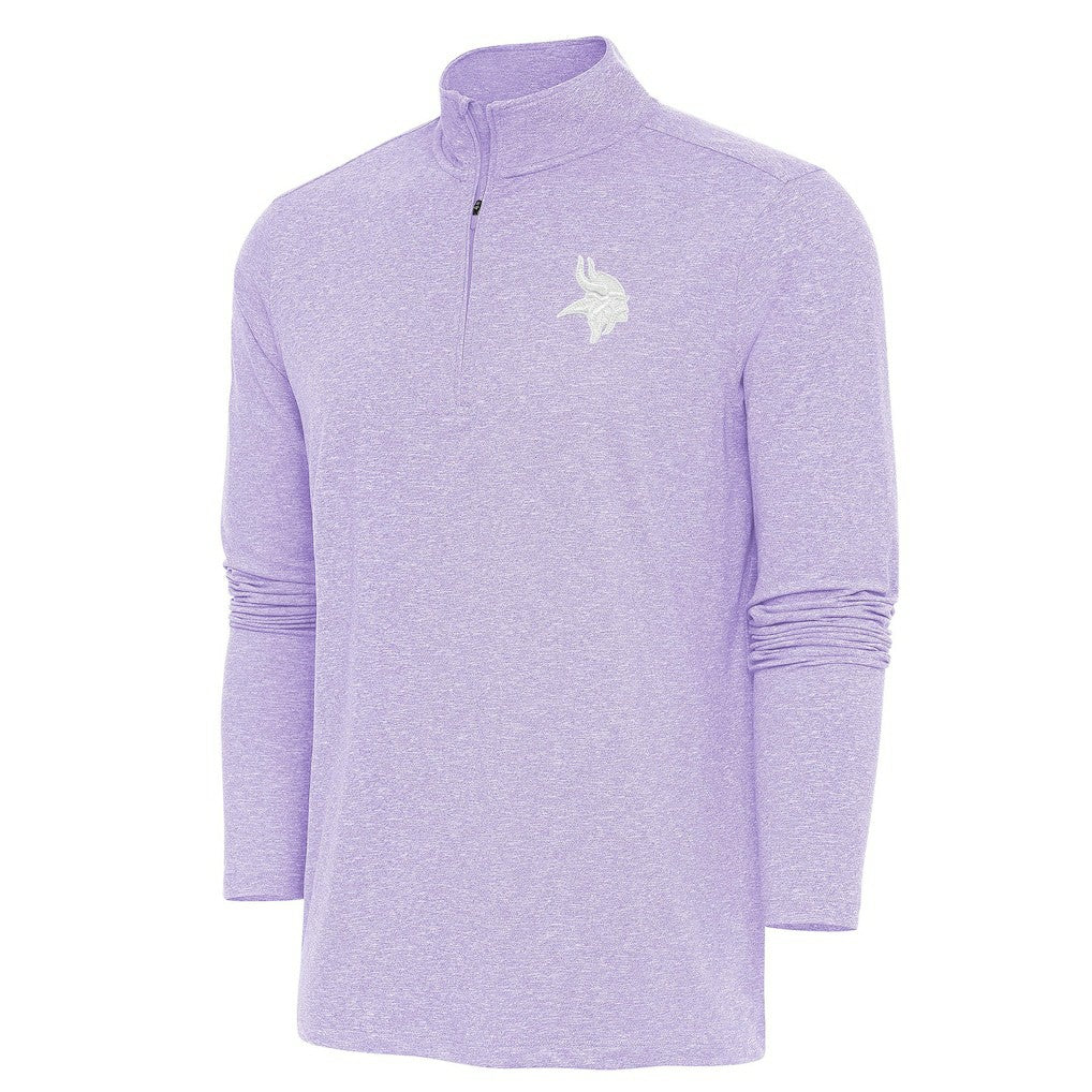 Minnesota Vikings Antigua Hunk Quarter-Zip Pullover Top - Lavender discount