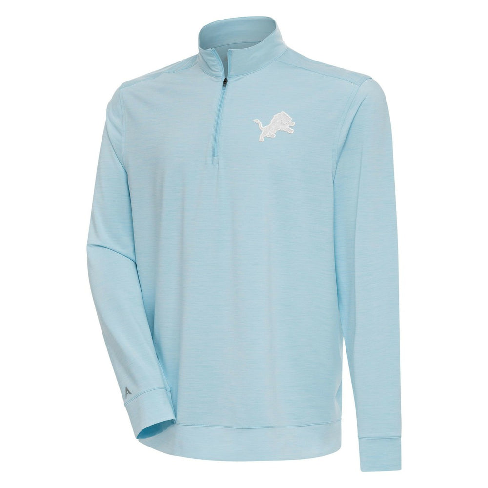 Detroit Lions Antigua Bright Quarter-Zip Pullover Top - Powder Blue sale