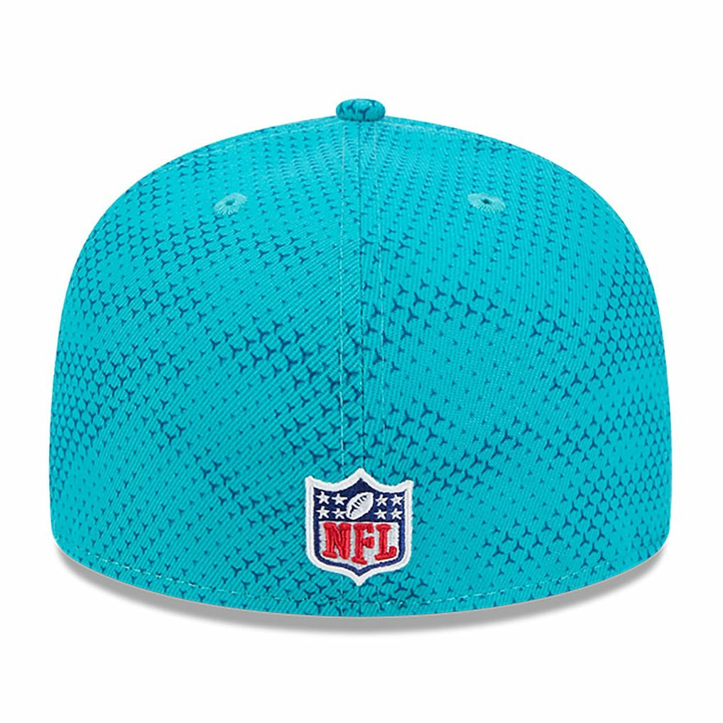 Miami Dolphins New Era 2024 Sideline 59FIFTY Fitted Hat - Aqua on sale