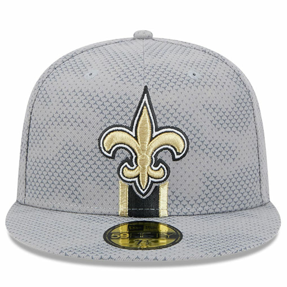 New Orleans Saints New Era 2024 Sideline 59FIFTY Fitted Hat - Gray discount