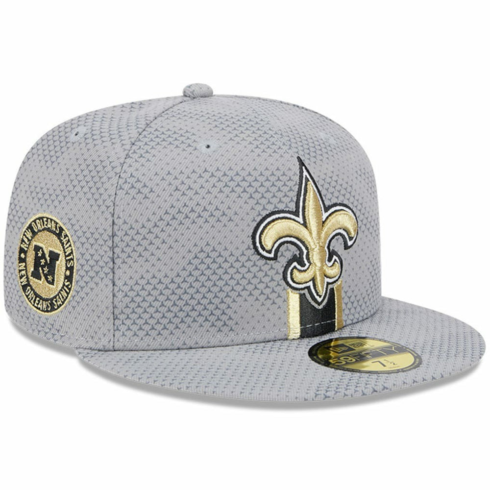 New Orleans Saints New Era 2024 Sideline 59FIFTY Fitted Hat - Gray discount