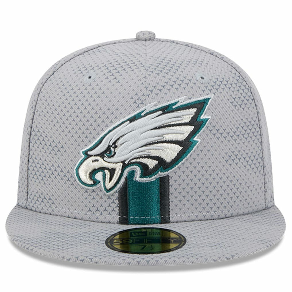 Philadelphia Eagles New Era 2024 Sideline 59FIFTY Fitted Hat - Gray sale