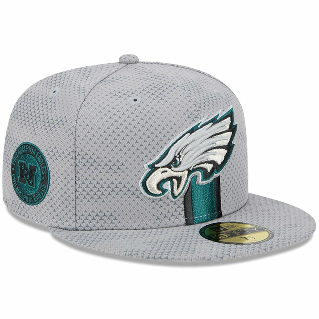 Philadelphia Eagles New Era 2024 Sideline 59FIFTY Fitted Hat - Gray sale