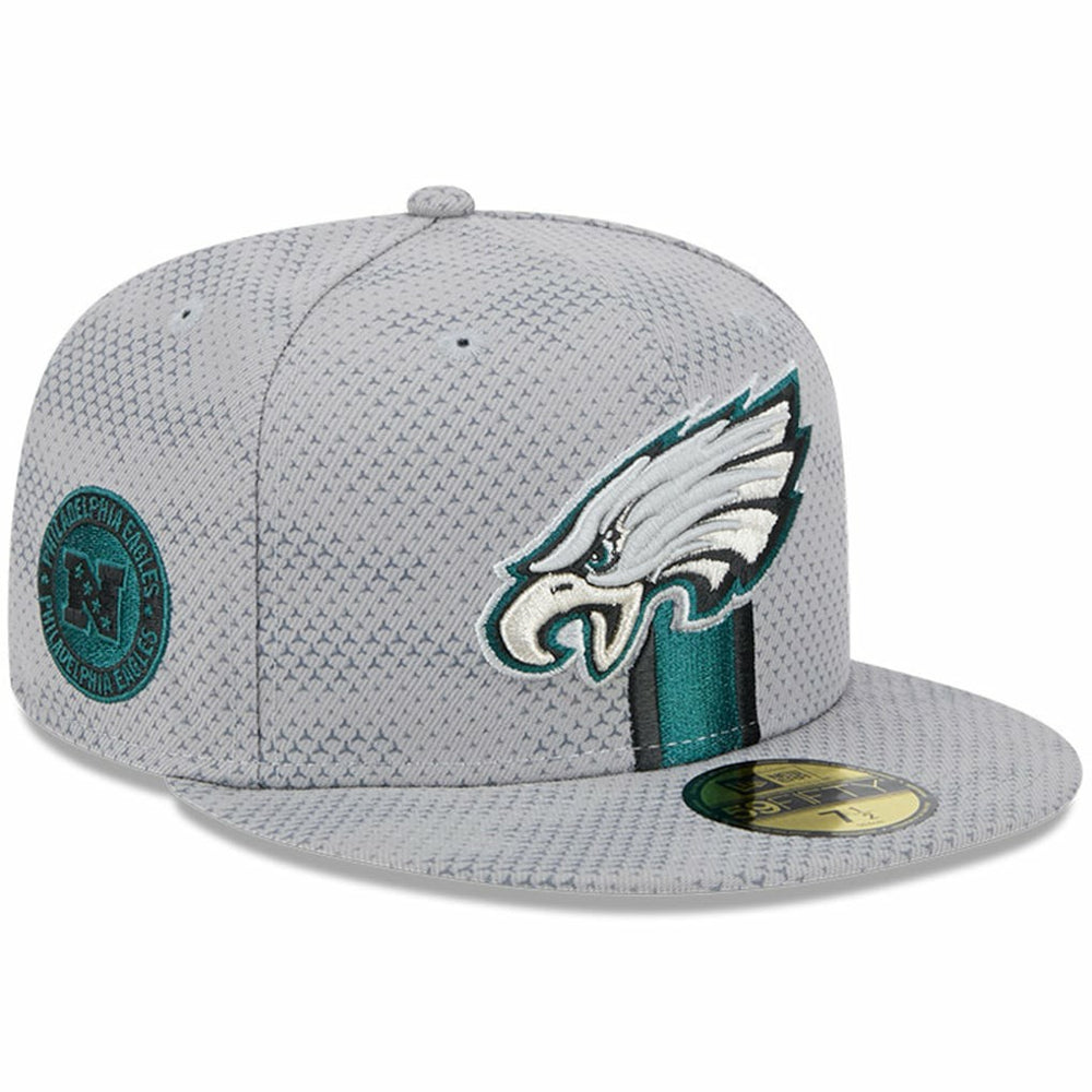 Philadelphia Eagles New Era 2024 Sideline 59FIFTY Fitted Hat - Gray sale