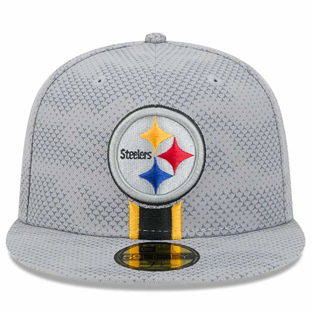 Pittsburgh Steelers New Era 2024 Sideline 59FIFTY Fitted Hat - Gray on sale