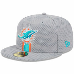 Miami Dolphins New Era 2024 Sideline 59FIFTY Fitted Hat - Gray outlet