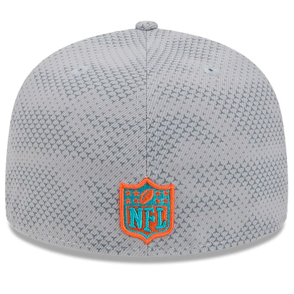 Miami Dolphins New Era 2024 Sideline 59FIFTY Fitted Hat - Gray outlet