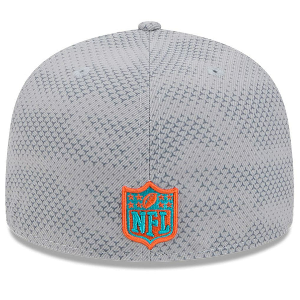 Miami Dolphins New Era 2024 Sideline 59FIFTY Fitted Hat - Gray outlet