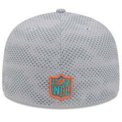 Miami Dolphins New Era 2024 Sideline 59FIFTY Fitted Hat - Gray outlet