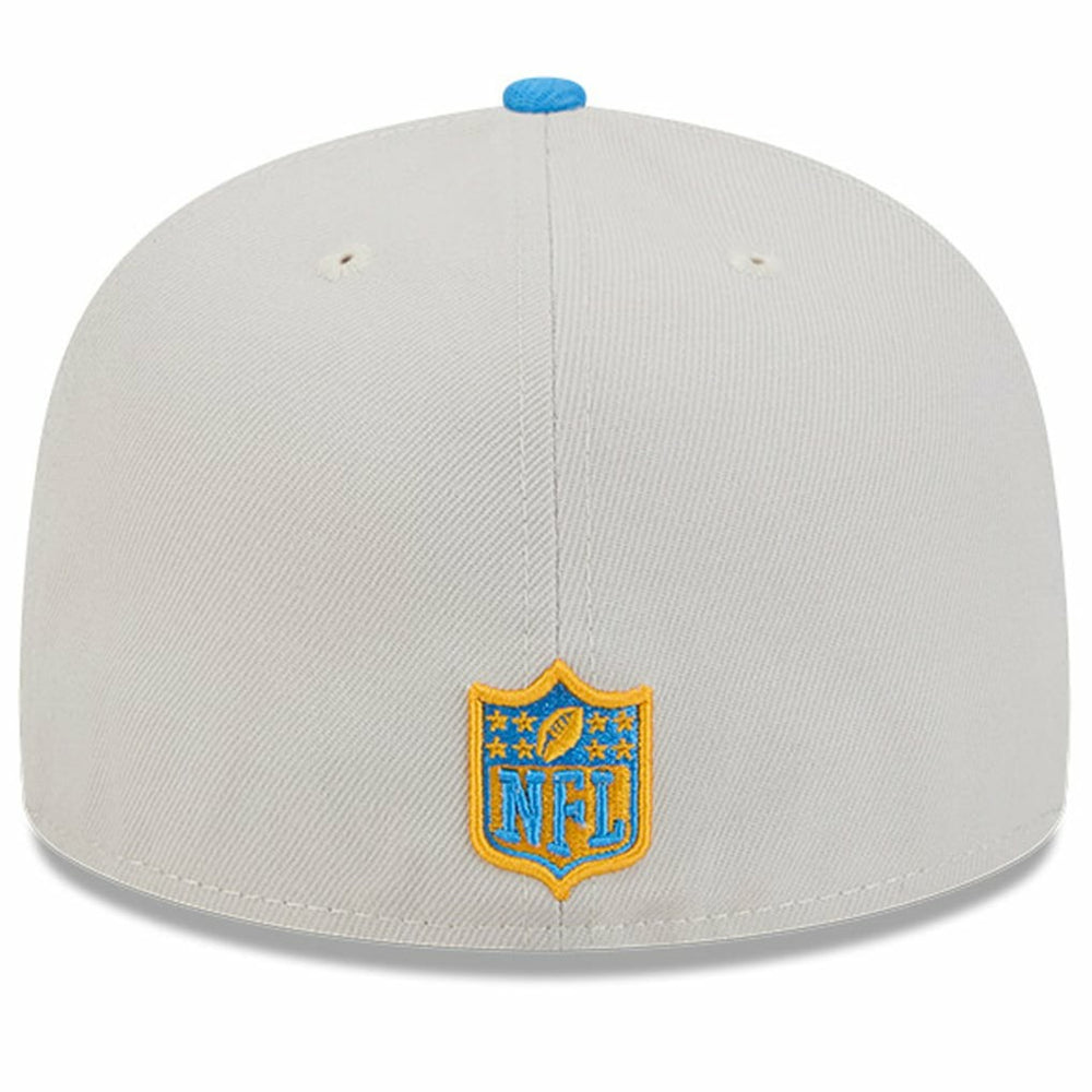 Los Angeles Chargers New Era 2024 Sideline Historic 59FIFTY Fitted Hat - Stone/Powder Blue for sale