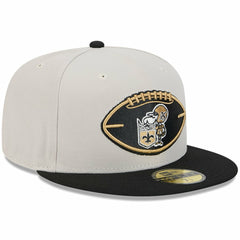 New Orleans Saints New Era 2024 Sideline Historic 59FIFTY Fitted Hat - Stone/Black cheap