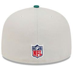 New York Jets New Era 2024 Sideline Historic 59FIFTY Fitted Hat - Stone/Green discount