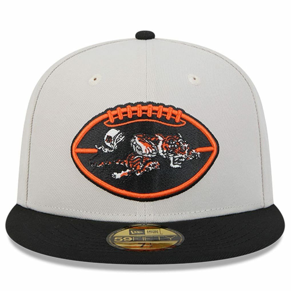 Cincinnati Bengals New Era 2024 Sideline Historic 59FIFTY Fitted Hat - Stone/Black online