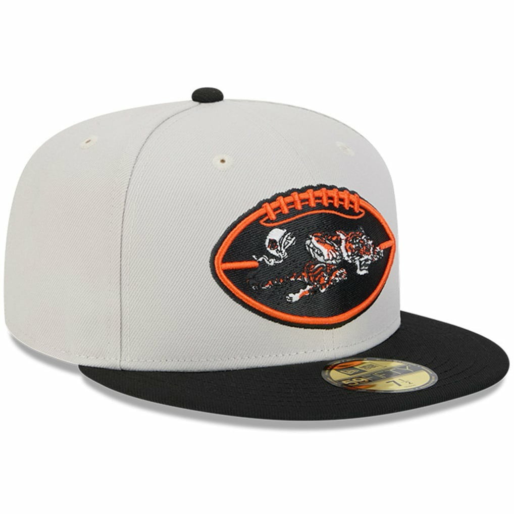Cincinnati Bengals New Era 2024 Sideline Historic 59FIFTY Fitted Hat - Stone/Black online
