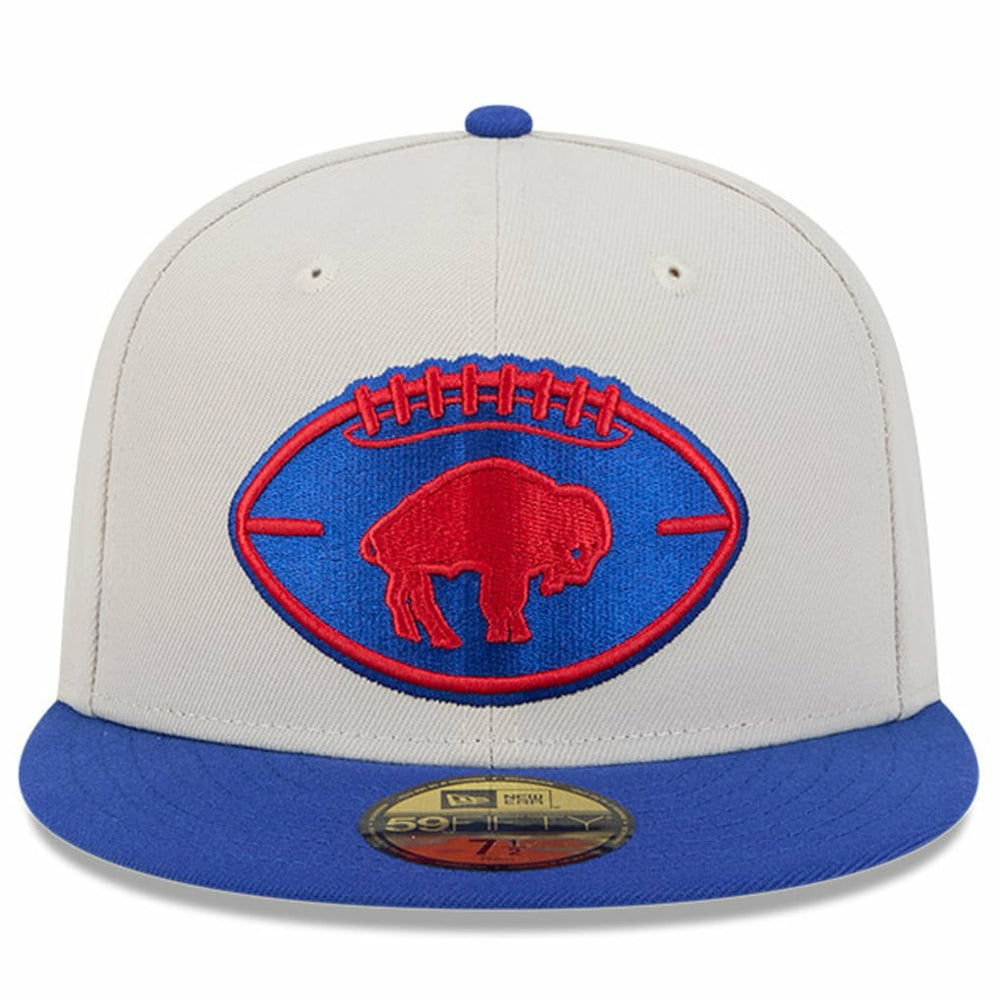 Buffalo Bills New Era 2024 Sideline Historic 59FIFTY Fitted Hat - Stone/Royal online