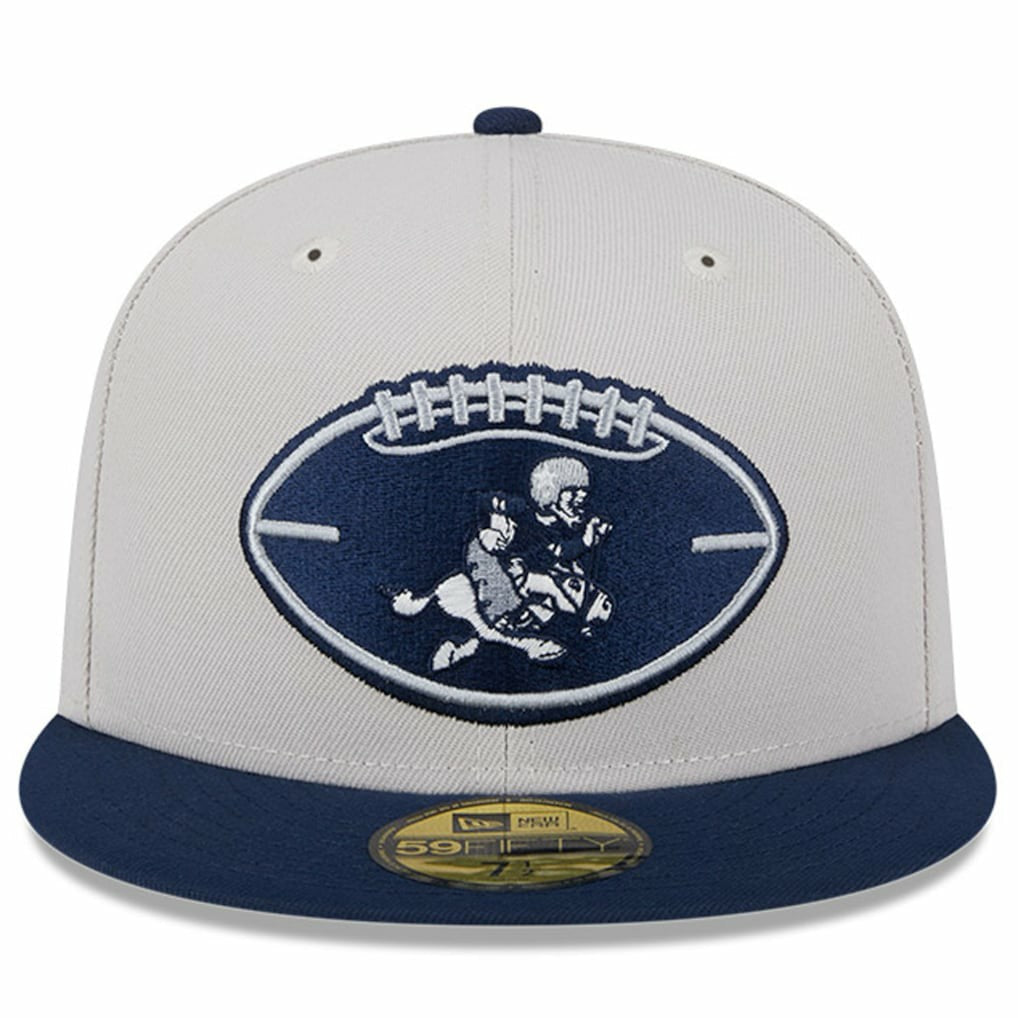 Dallas Cowboys New Era 2024 Sideline Historic 59FIFTY Fitted Hat - Stone/Navy outlet