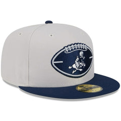 Dallas Cowboys New Era 2024 Sideline Historic 59FIFTY Fitted Hat - Stone/Navy outlet