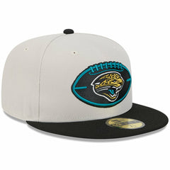 Jacksonville Jaguars New Era 2024 Sideline Historic 59FIFTY Fitted Hat - Stone/Black outlet