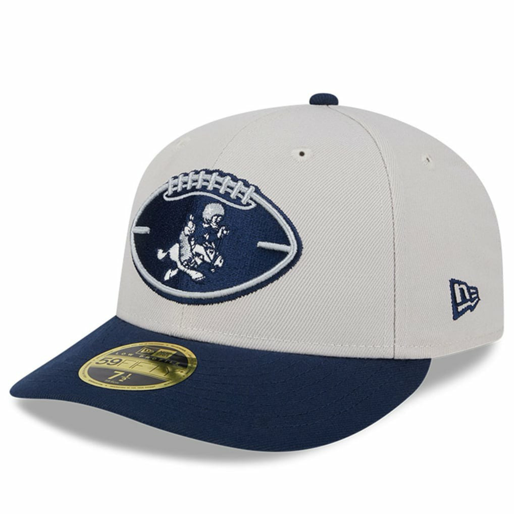 Dallas Cowboys New Era Male 2024 Sideline Historic Low Profile 59FIFTY Fitted Hat - Stone/Navy outlet