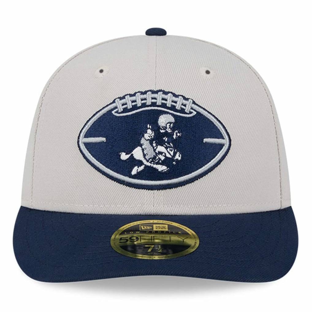 Dallas Cowboys New Era Male 2024 Sideline Historic Low Profile 59FIFTY Fitted Hat - Stone/Navy outlet