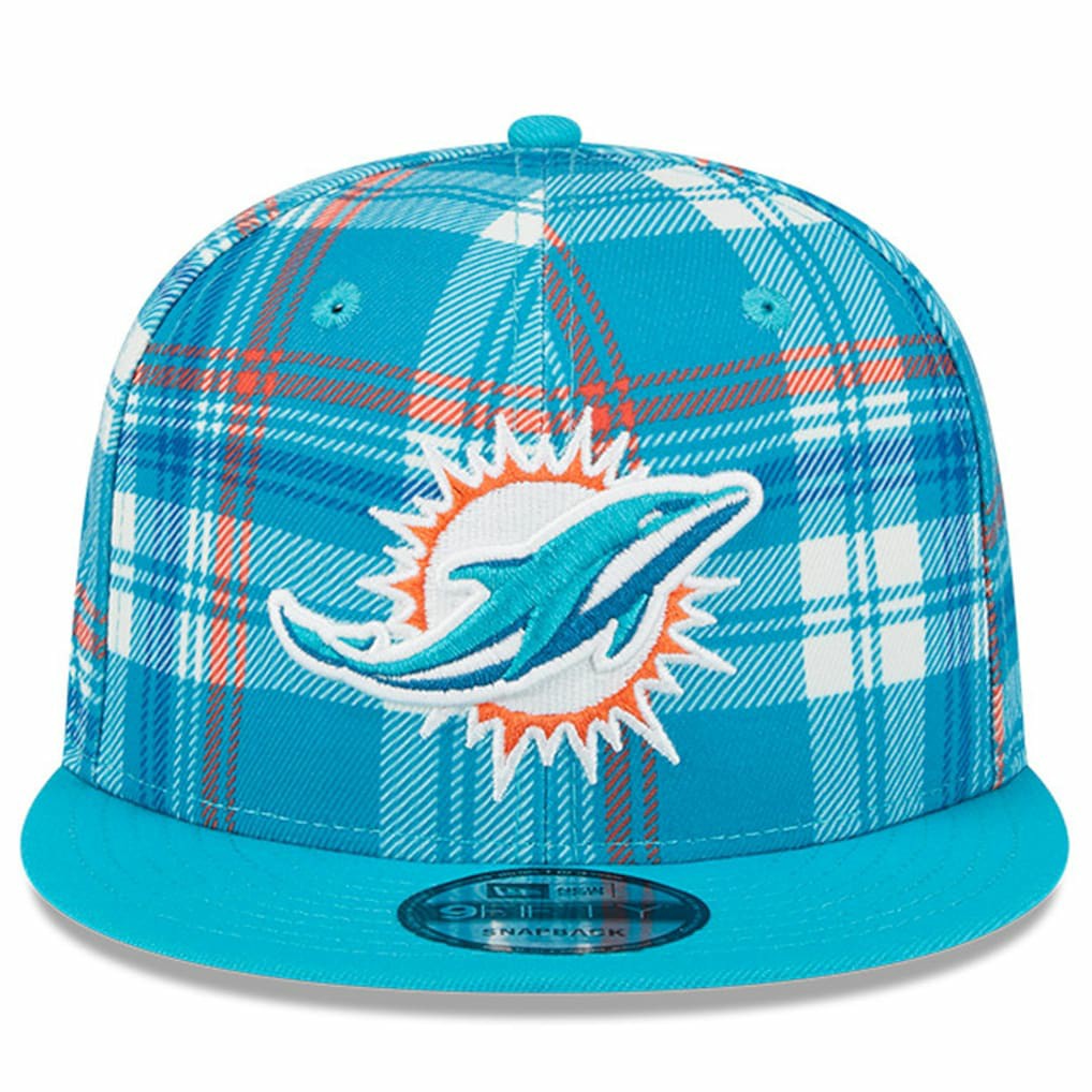Miami Dolphins New Era 2024 Sideline Statement 9FIFTY Snapback Hat - Aqua on sale