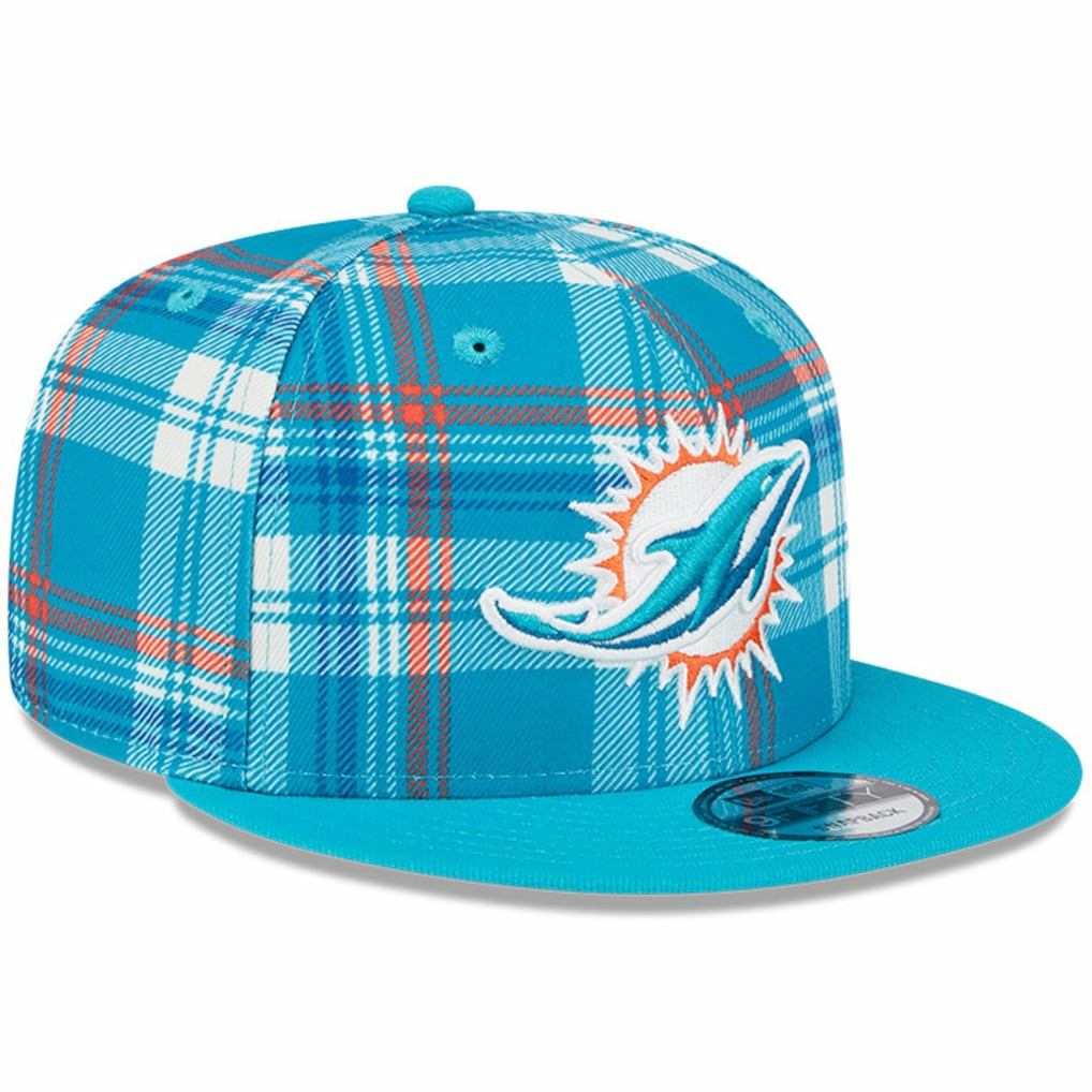 Miami Dolphins New Era 2024 Sideline Statement 9FIFTY Snapback Hat - Aqua on sale