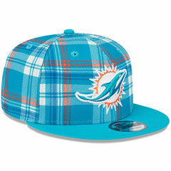 Miami Dolphins New Era 2024 Sideline Statement 9FIFTY Snapback Hat - Aqua on sale