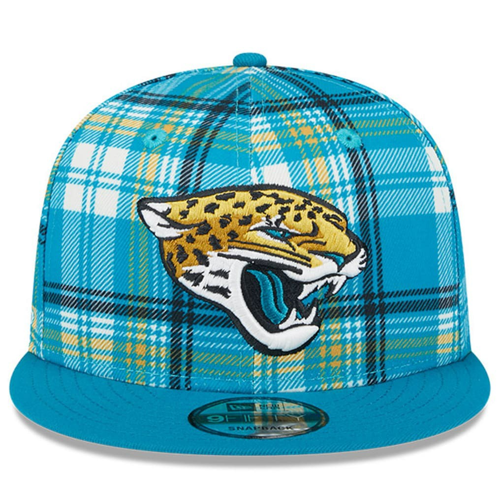 Jacksonville Jaguars New Era 2024 Sideline Statement 9FIFTY Snapback Hat - Teal on sale