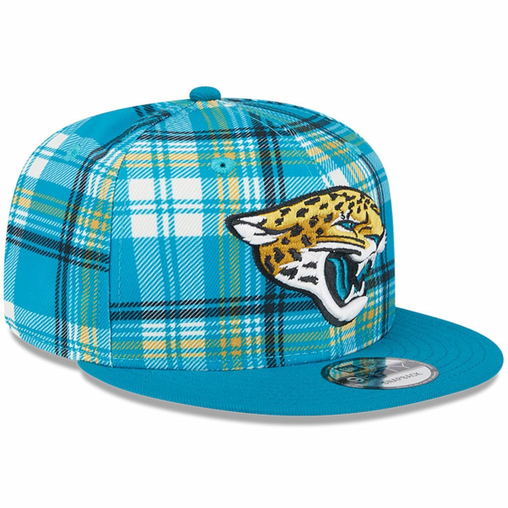 Jacksonville Jaguars New Era 2024 Sideline Statement 9FIFTY Snapback Hat - Teal on sale