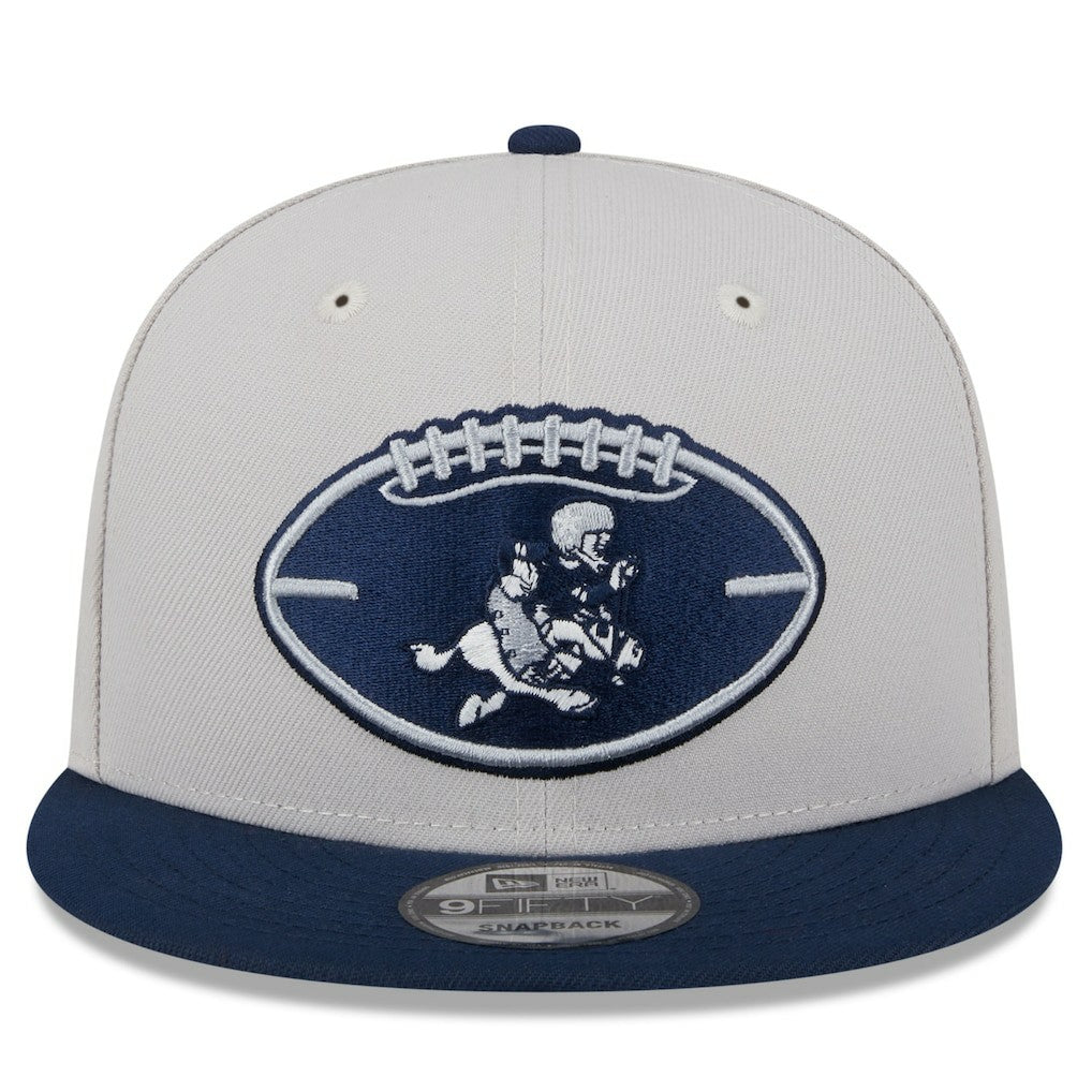 Dallas Cowboys New Era 2024 Sideline Historic 9FIFTY Snapback Hat - Stone/Navy for sale