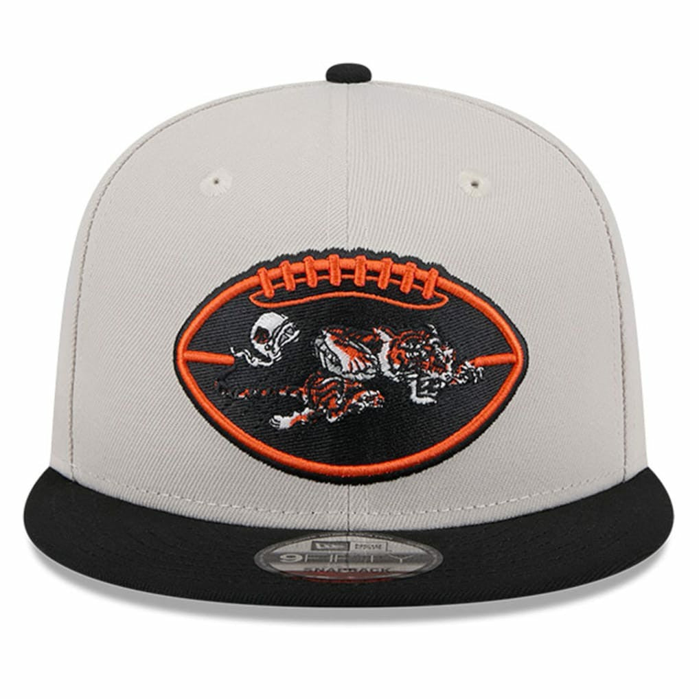 Cincinnati Bengals New Era 2024 Sideline Historic 9FIFTY Snapback Hat - Stone/Black for sale