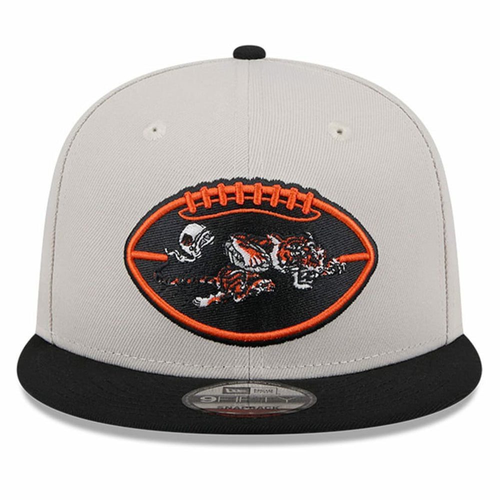Cincinnati Bengals New Era 2024 Sideline Historic 9FIFTY Snapback Hat - Stone/Black for sale