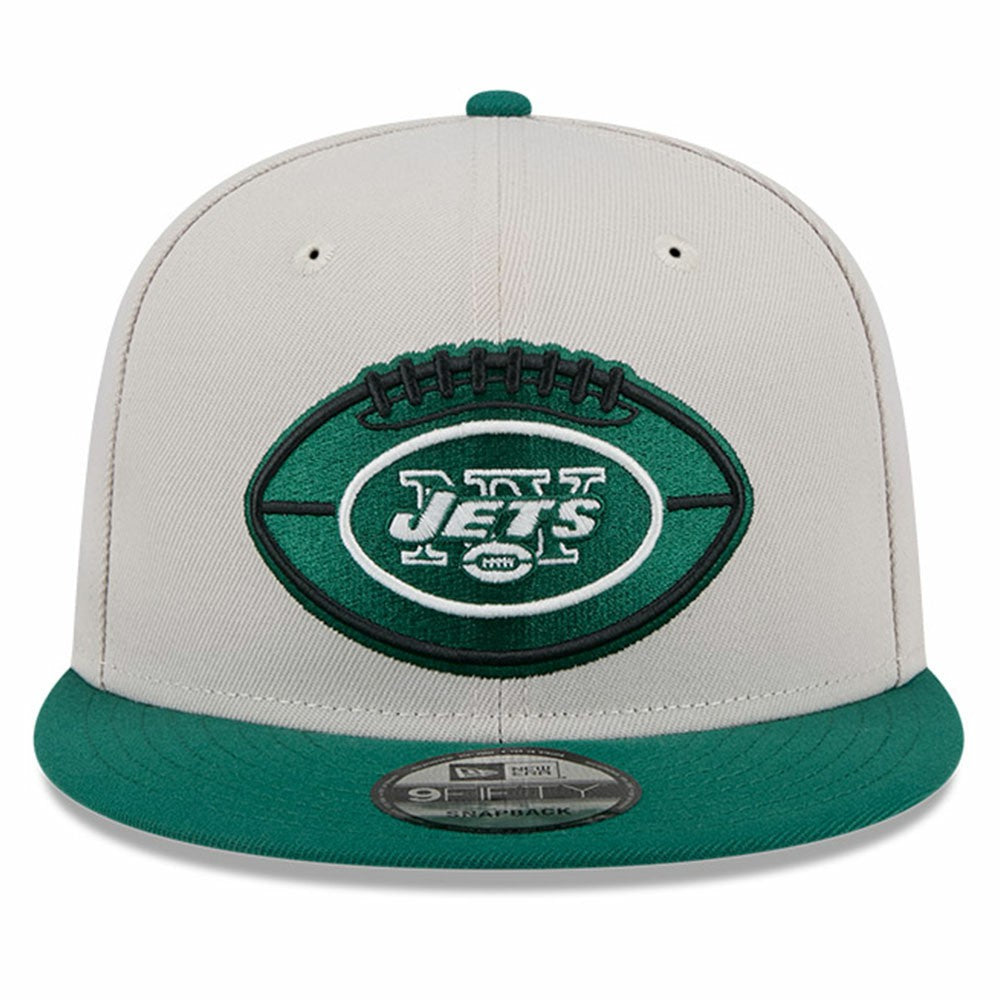 New York Jets New Era 2024 Sideline Historic 9FIFTY Snapback Hat - Stone/Green online