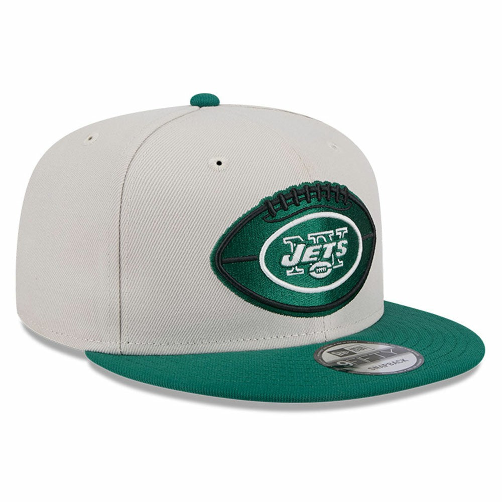 New York Jets New Era 2024 Sideline Historic 9FIFTY Snapback Hat - Stone/Green online