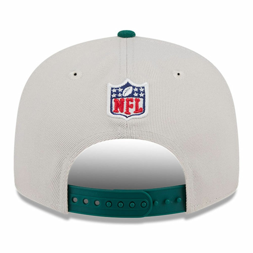 New York Jets New Era 2024 Sideline Historic 9FIFTY Snapback Hat - Stone/Green online