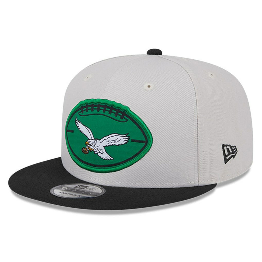 Philadelphia Eagles New Era 2024 Sideline Historic 9FIFTY Snapback Hat - Stone/Black on sale