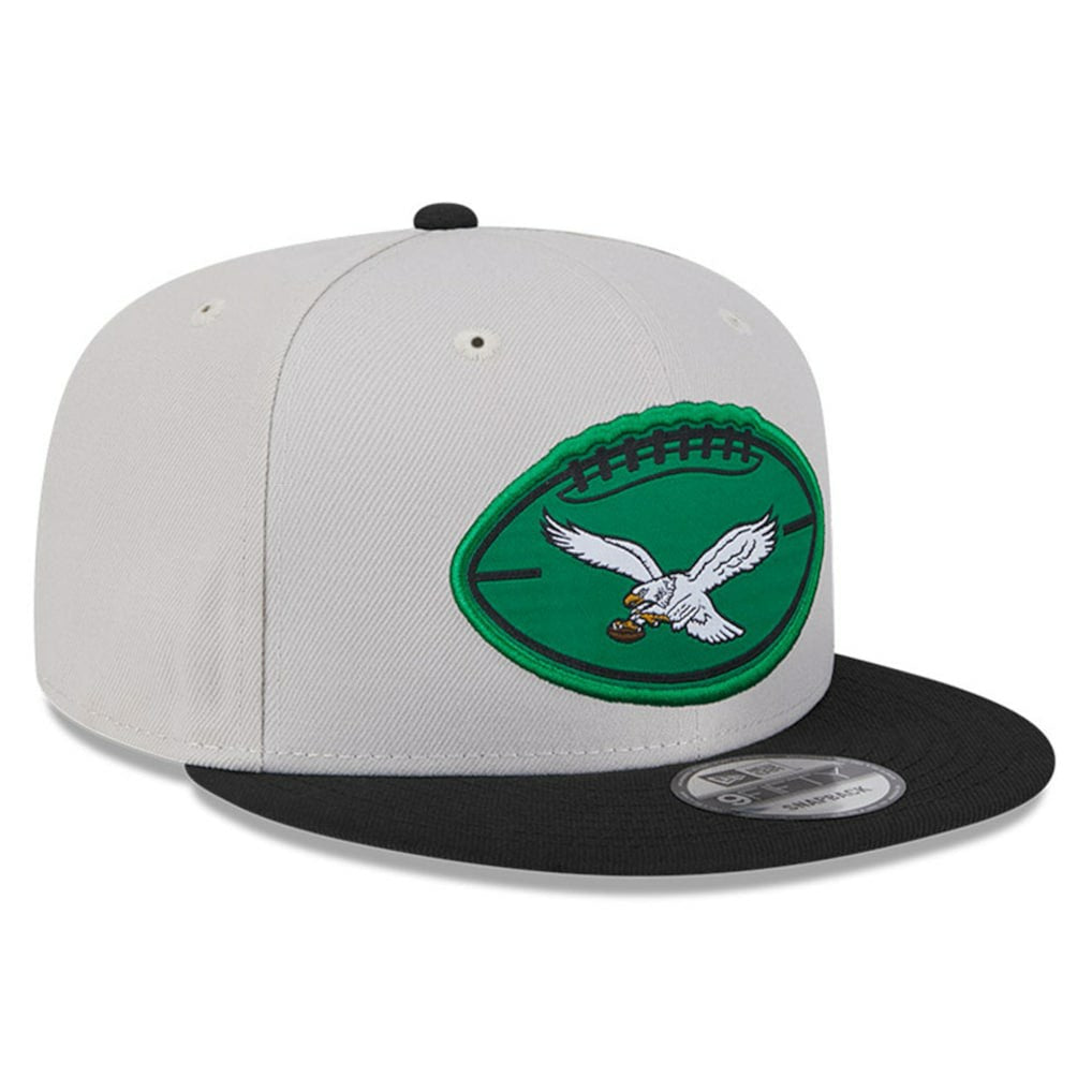 Philadelphia Eagles New Era 2024 Sideline Historic 9FIFTY Snapback Hat - Stone/Black on sale