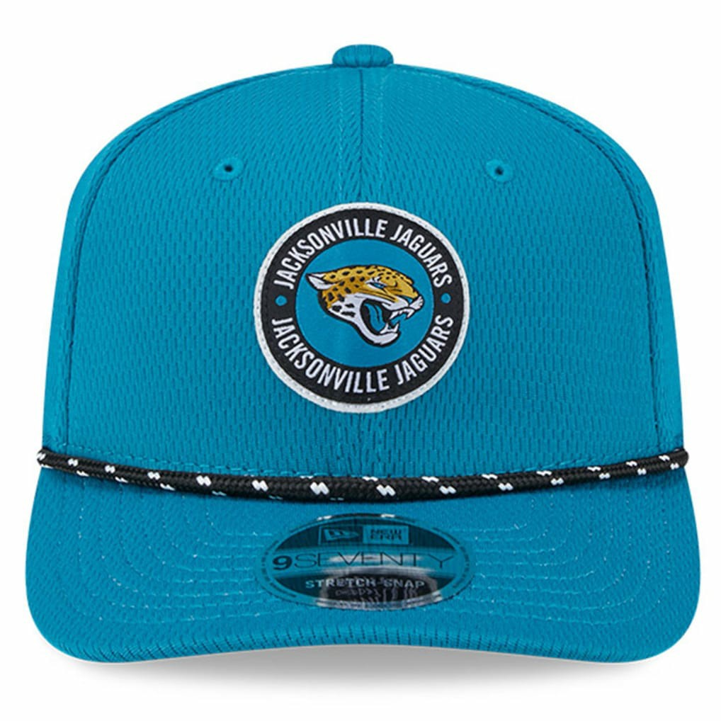 Jacksonville Jaguars New Era 2024 Sideline 9SEVENTY Stretch-Snap Hat - Teal for sale