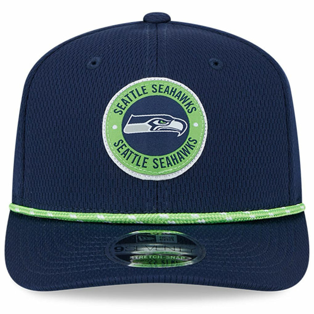 Seattle Seahawks New Era 2024 Sideline 9SEVENTY Stretch-Snap Hat - College Navy on sale