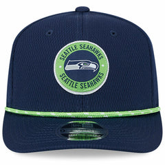 Seattle Seahawks New Era 2024 Sideline 9SEVENTY Stretch-Snap Hat - College Navy on sale