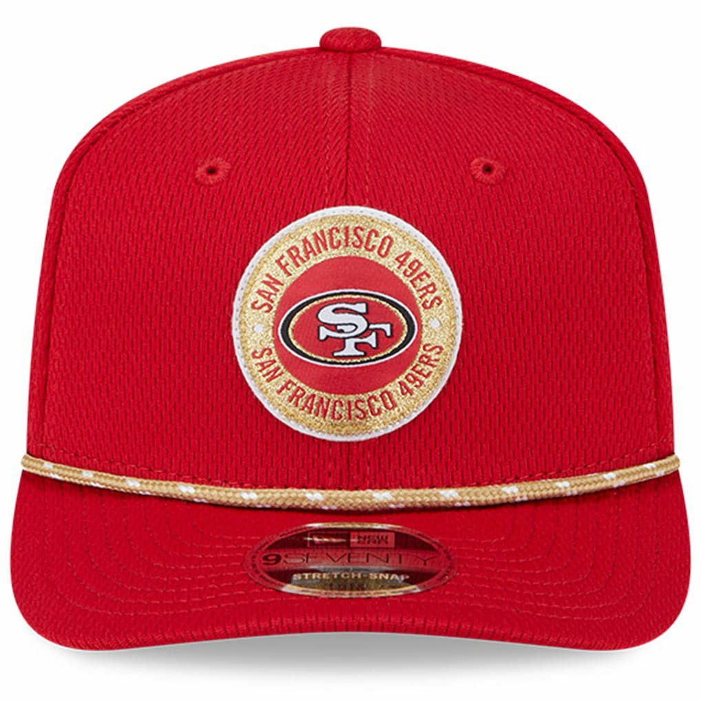 San Francisco 49ers New Era 2024 Sideline 9SEVENTY Stretch-Snap Hat - Scarlet for sale